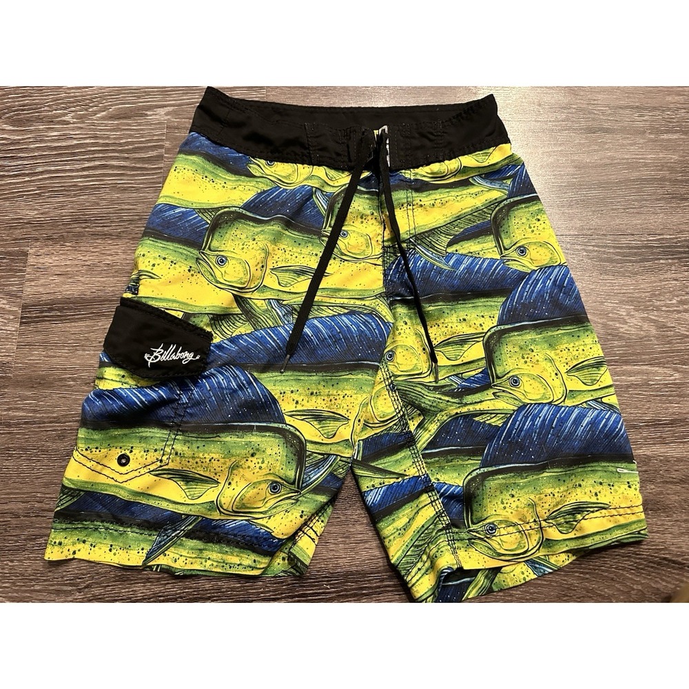 Billabong Men's Swim Trunks Board Shorts Size 28 Surf Beachwear White Logo